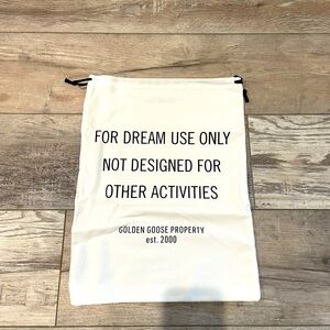 Authentic Golden Goose canvas Dust bag